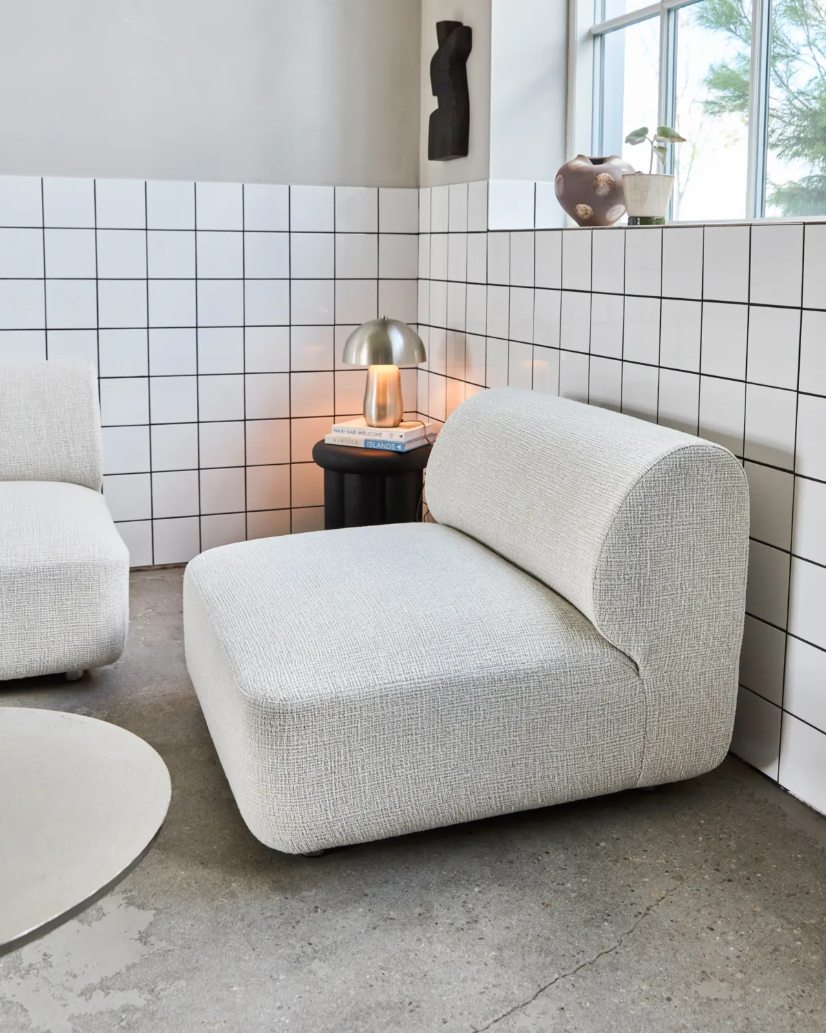 Feel fauteuil, Offwhite, 95x95x75 cm House Doctor