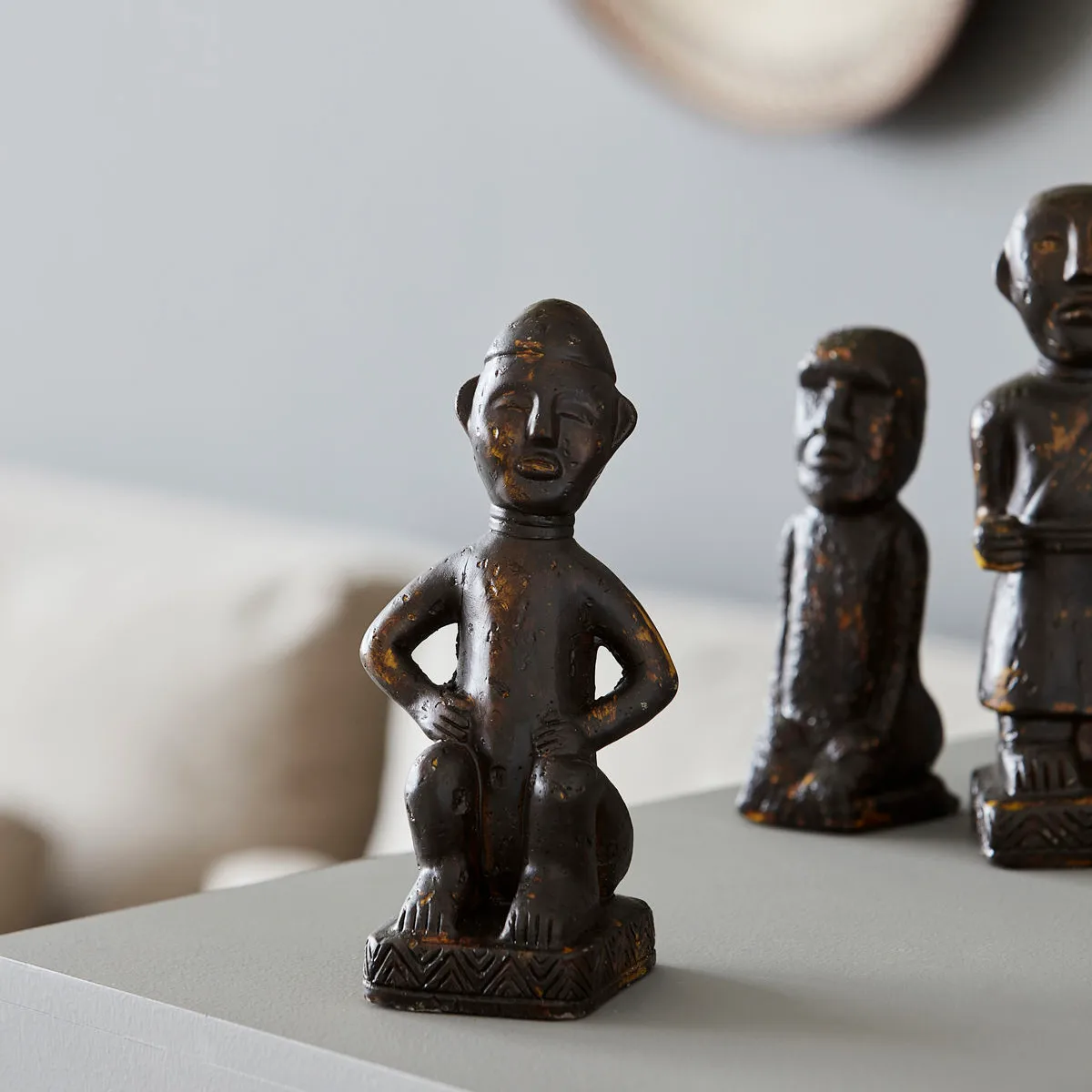 Figure sculptuur 19 cm, Zwart House Doctor