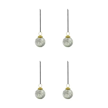 Fiore kerstbal 4-pack - Lichtblauw - House Doctor