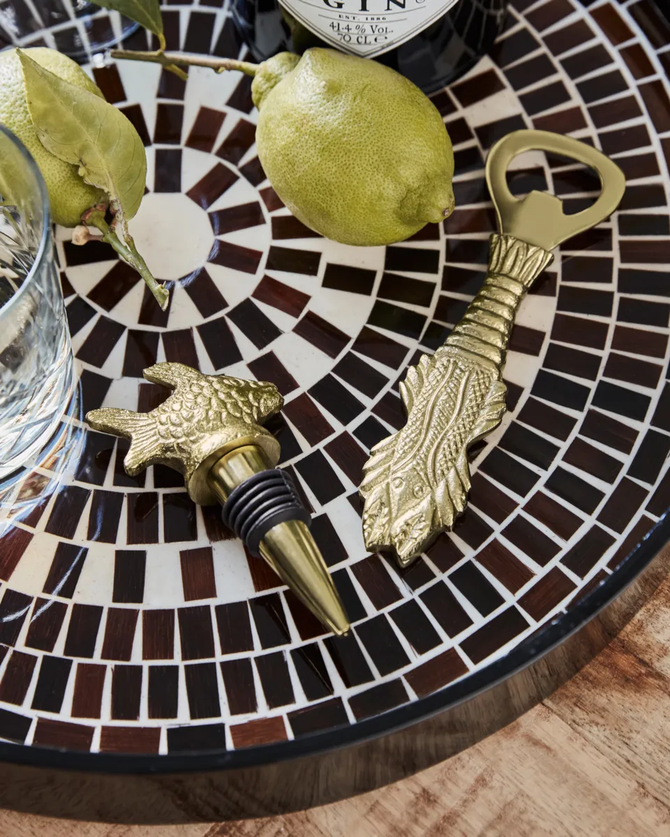 Fish barset 2-delig, Antiek goud House Doctor