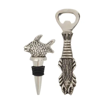 Fish barset 2-delig - Antiek zilver - House Doctor