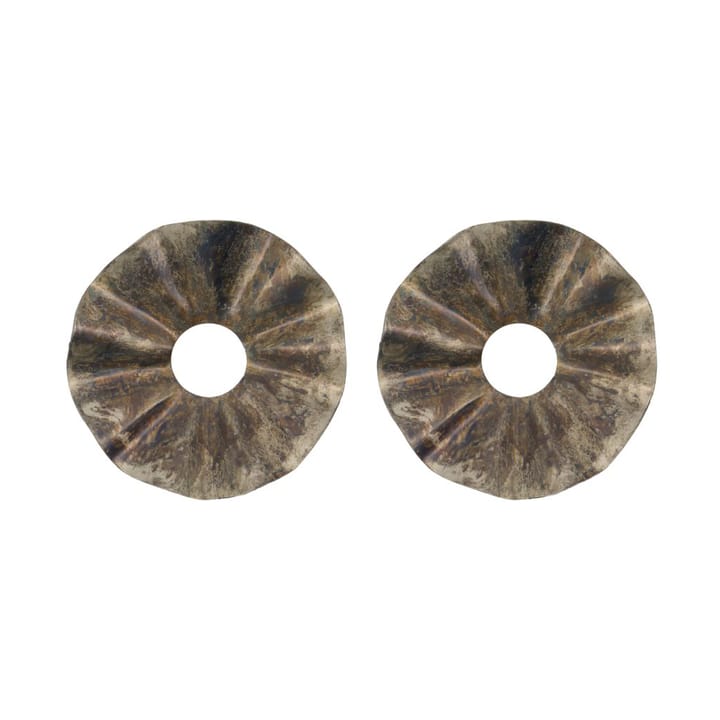 Flolo kaarsenmanchet Ø8,5 cm 2-pack - Antiekbruin - House Doctor