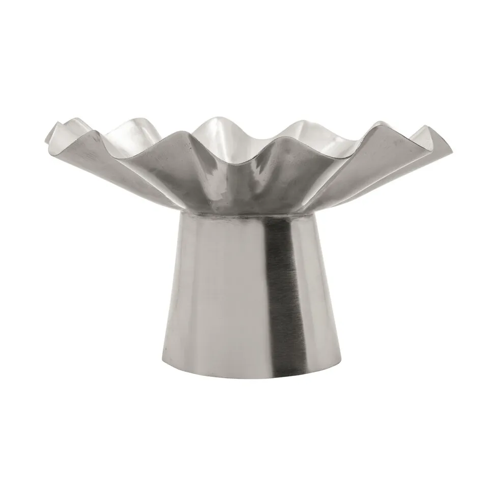 Flood decoratieschaal, Zilverkleurige afwerking, Ø22x14 cm House Doctor