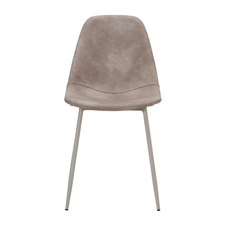 Found stoel imitatieleer, Antique light grey House Doctor
