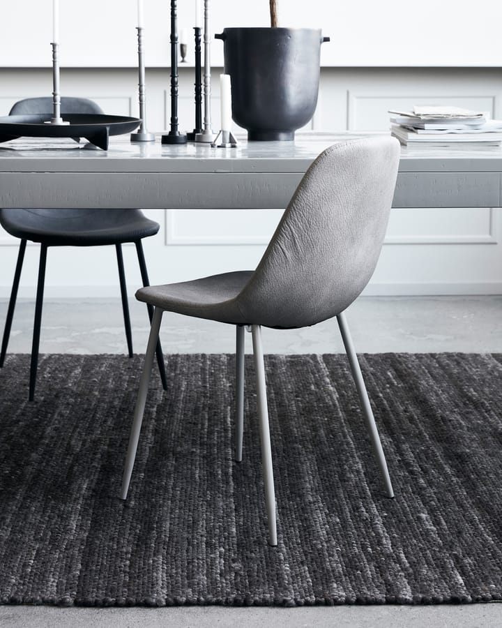 Found stoel imitatieleer, Antique light grey House Doctor