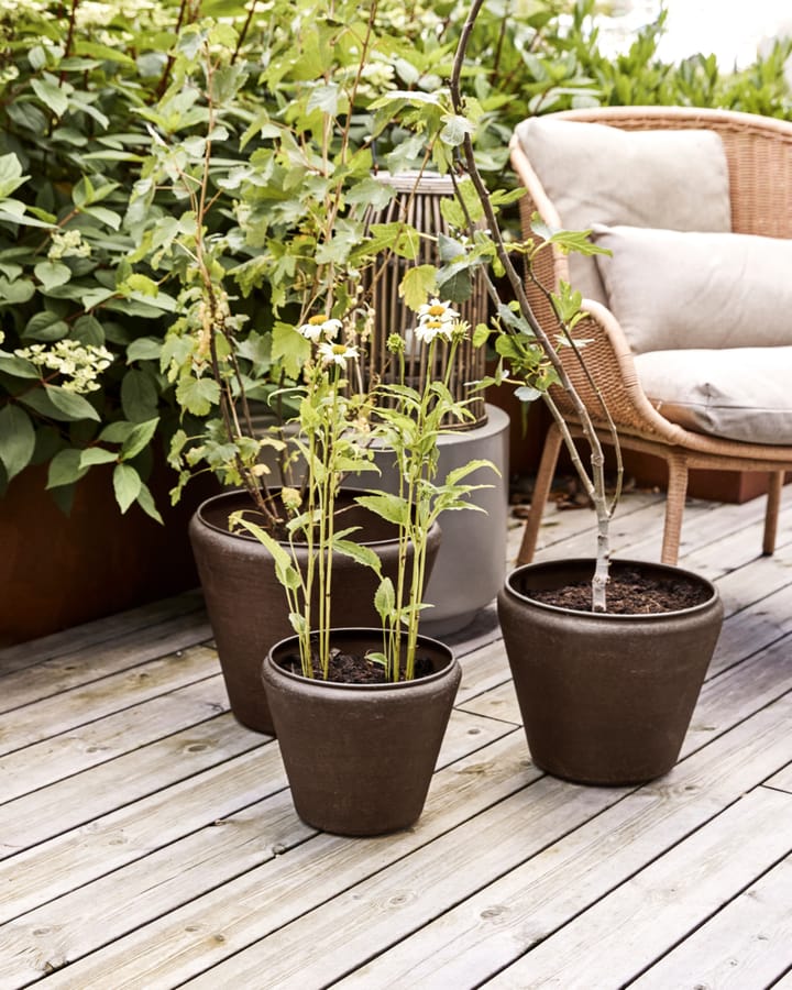 Funnel bloempot 3-delig, Antiekbruin House Doctor
