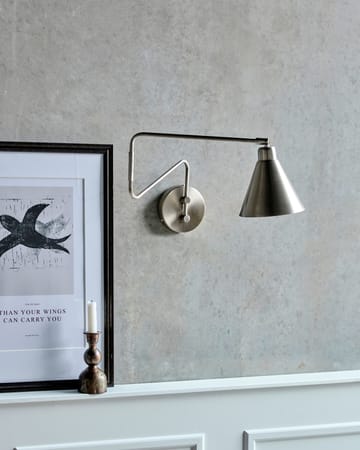 Game wandlamp geborsteld zilver - Groot, 76 cm - House Doctor