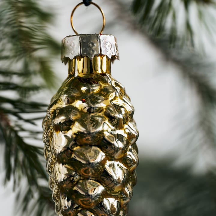 Glint kerstboomhangers 5,8 cm 6-pack, Goud House Doctor