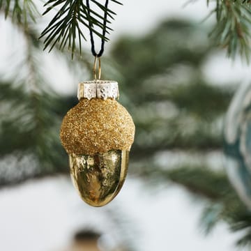 Glint kerstboomhangers 5,8 cm 6-pack - Goud - House Doctor
