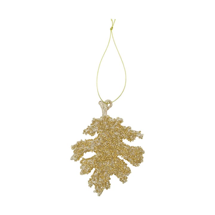 Gliz kerstboomhangers 10,5 cm 3-pack, Goudglitter House Doctor