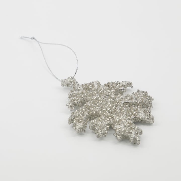 Gliz kerstboomhangers 10,5 cm 3-pack, Zilverglitter House Doctor