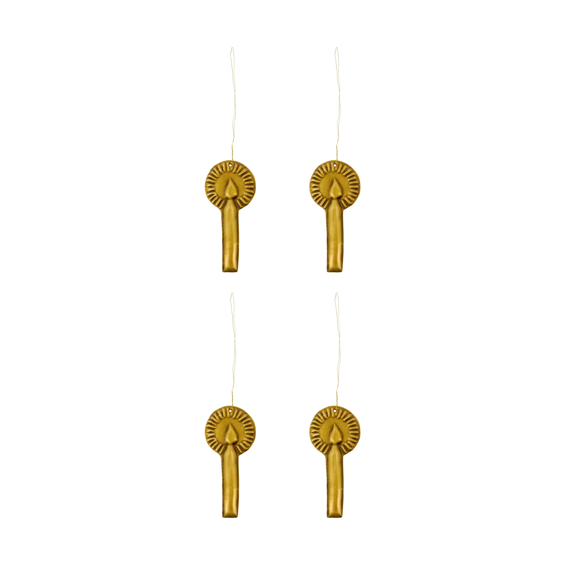 Glory kersthanger 4-pack, Antiek messing House Doctor