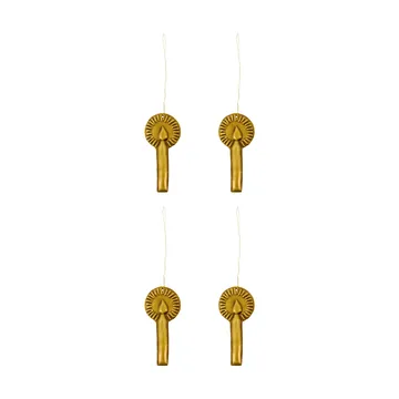 Glory kersthanger 4-pack - Antiek messing - House Doctor