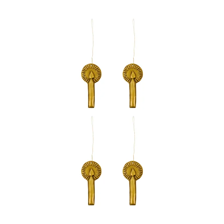 Glory kersthanger 4-pack - Antiek messing - House Doctor