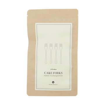 Golden taartvork 4-pack - Gouden - House Doctor