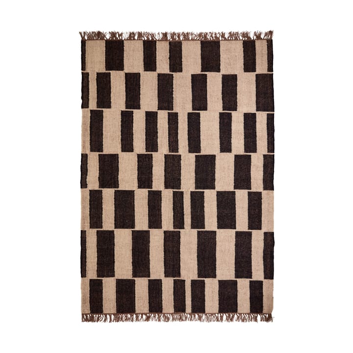 Graph vloerkleed - Zwart-natuur, 160x230 cm - House Doctor