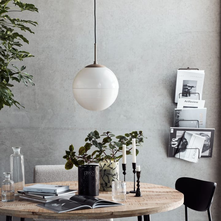 Halda hanglamp Ø30 cm, Wit-bruin House Doctor