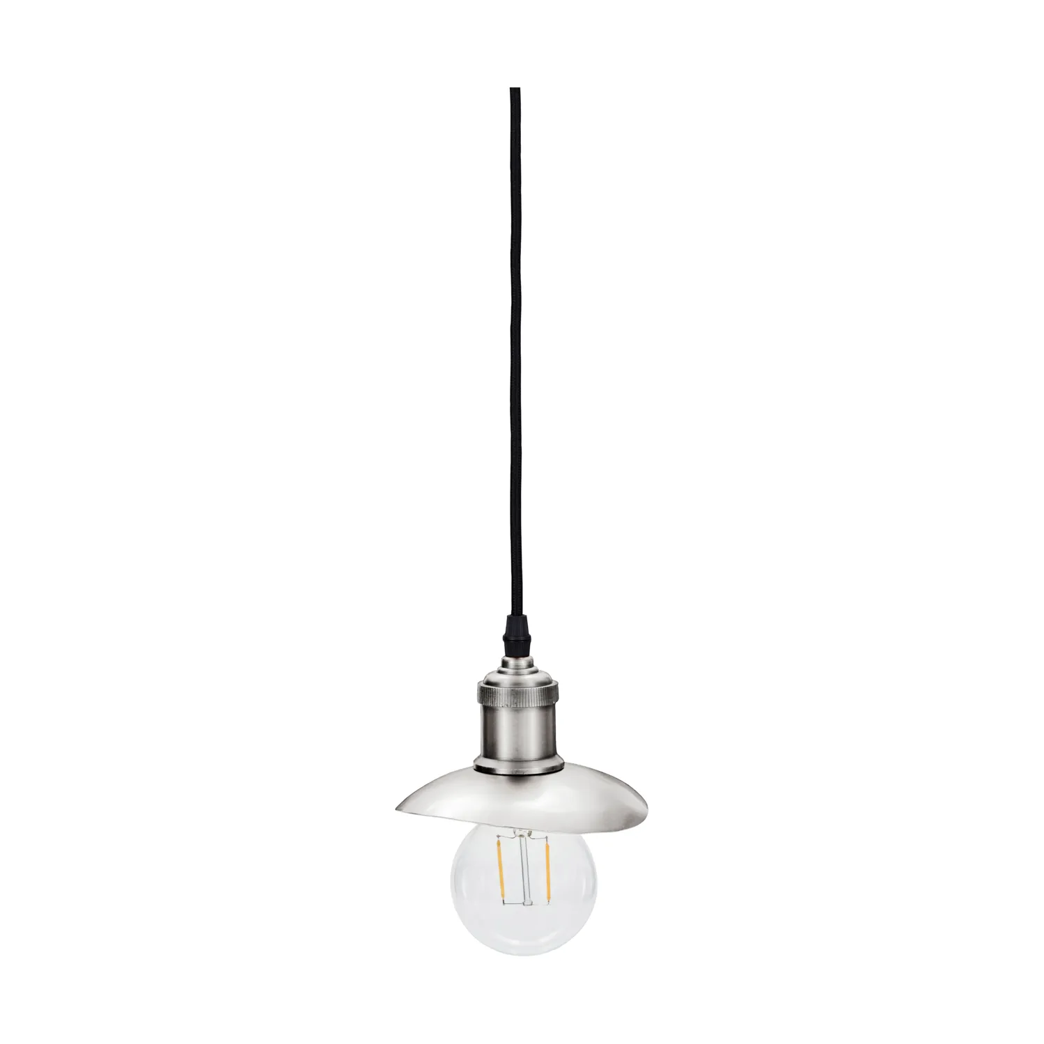 Hatt lampenkap 13x14 cm, Geborsteld zilver, 13x14x3 cm House Doctor