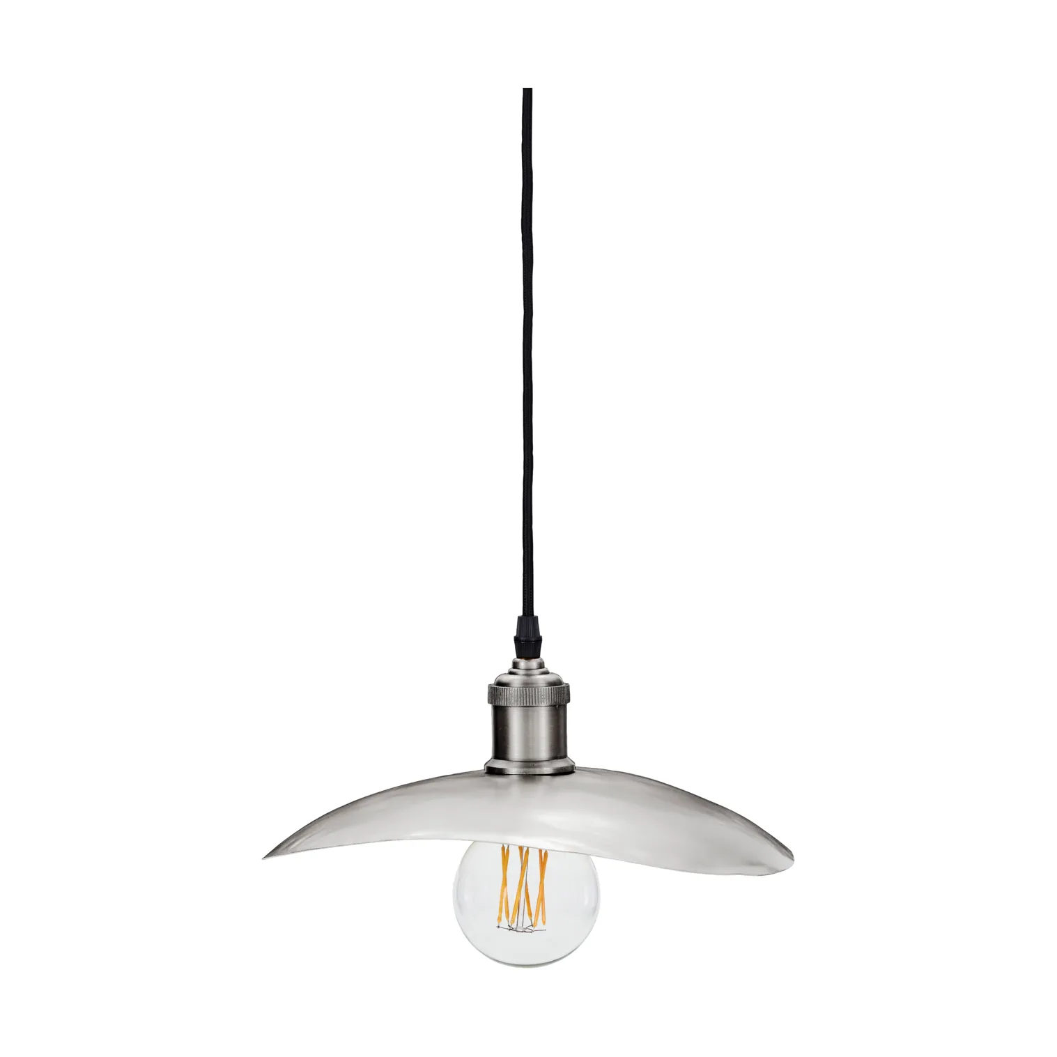 Hatt lampenkap 13x14 cm, Geborsteld zilver, 28x30x4,5 cm House Doctor