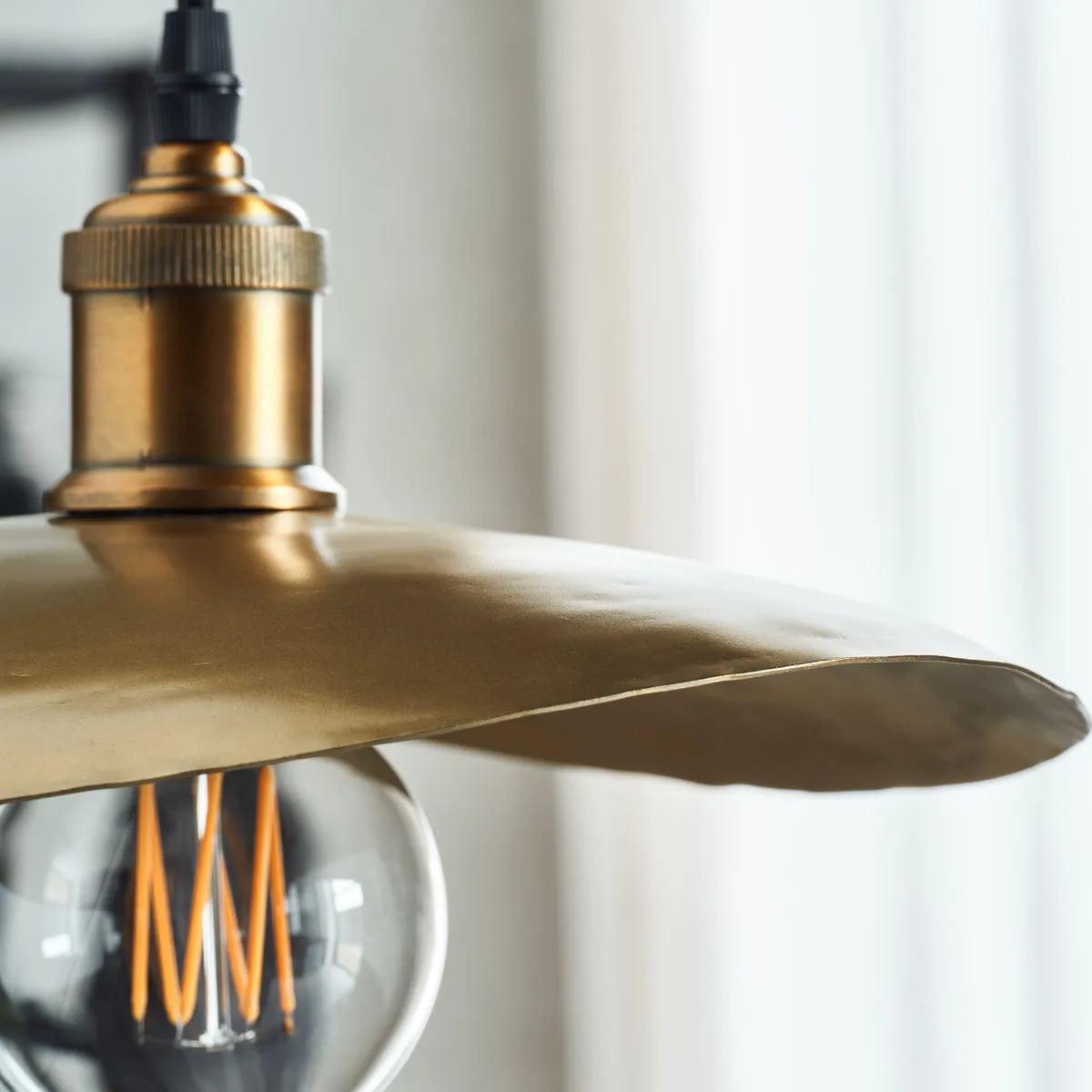 Hatt lampenkap 28,5x30 cm, Antiek messing House Doctor