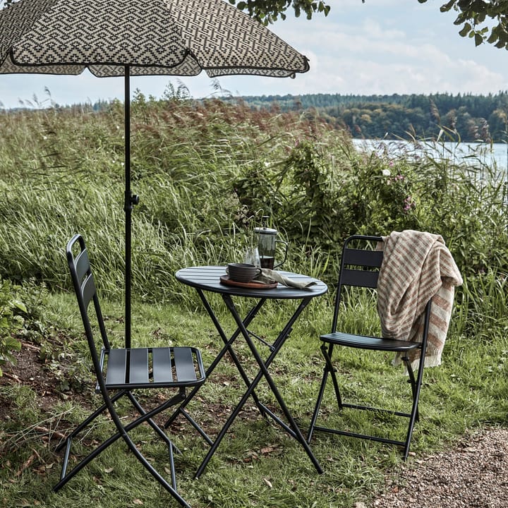 Helo caféset met 2 stoelen, Zwart House Doctor