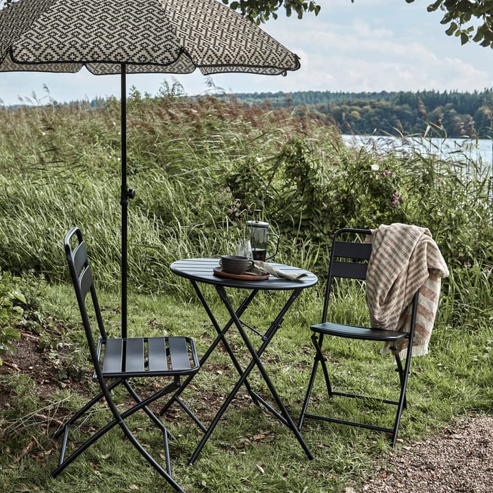 Helo caféset met 2 stoelen - Zwart - House Doctor