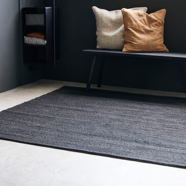 Hempi vloerkleed 180x180 cm - Zwart - House Doctor