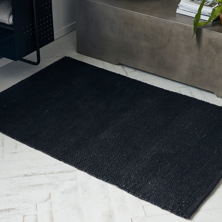 Hempi vloerkleed 85x130 cm, Zwart House Doctor