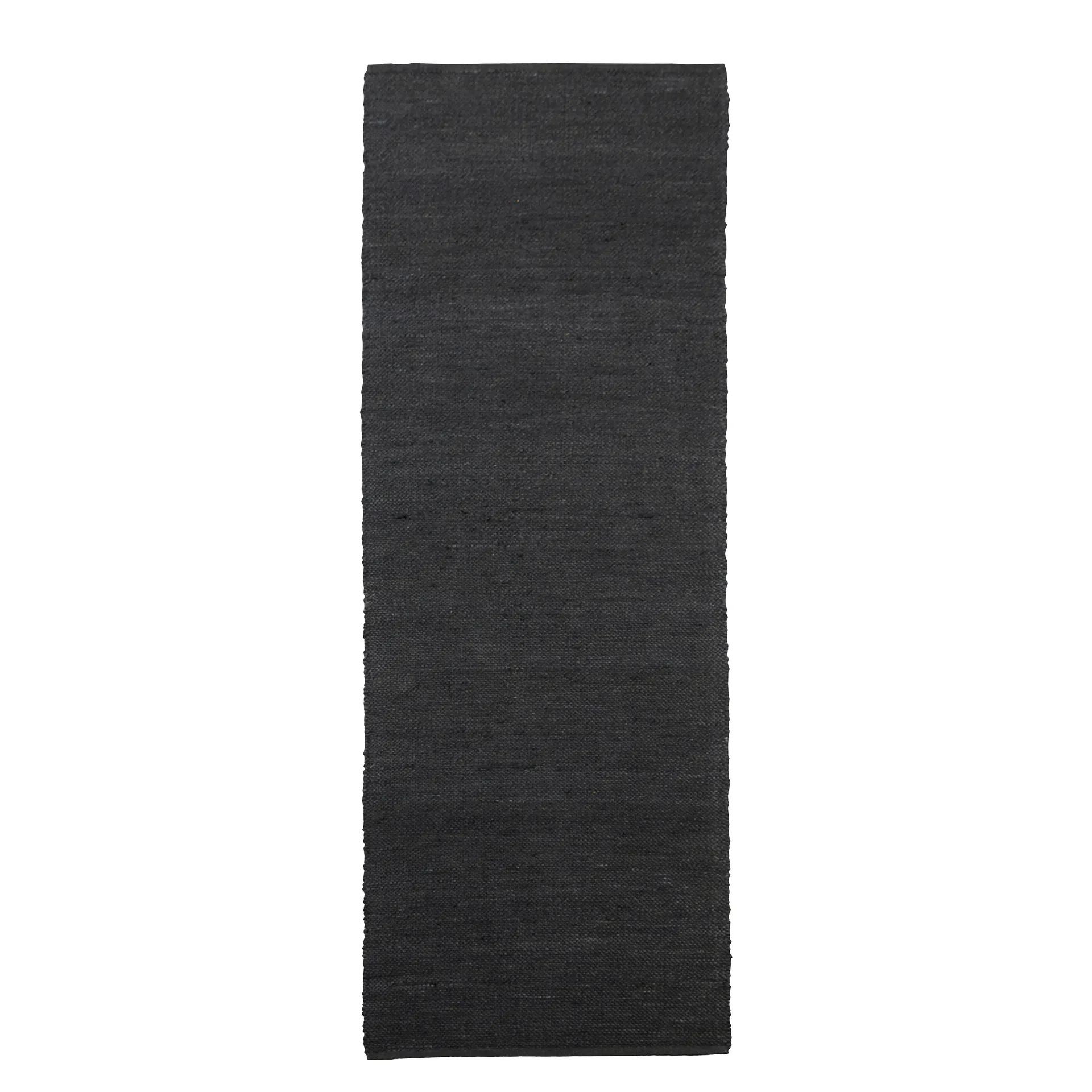 Hempi vloerkleed 90x300 cm, Zwart House Doctor