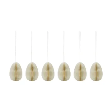 Honeycomb paasei 6-pack - Off-white - House Doctor