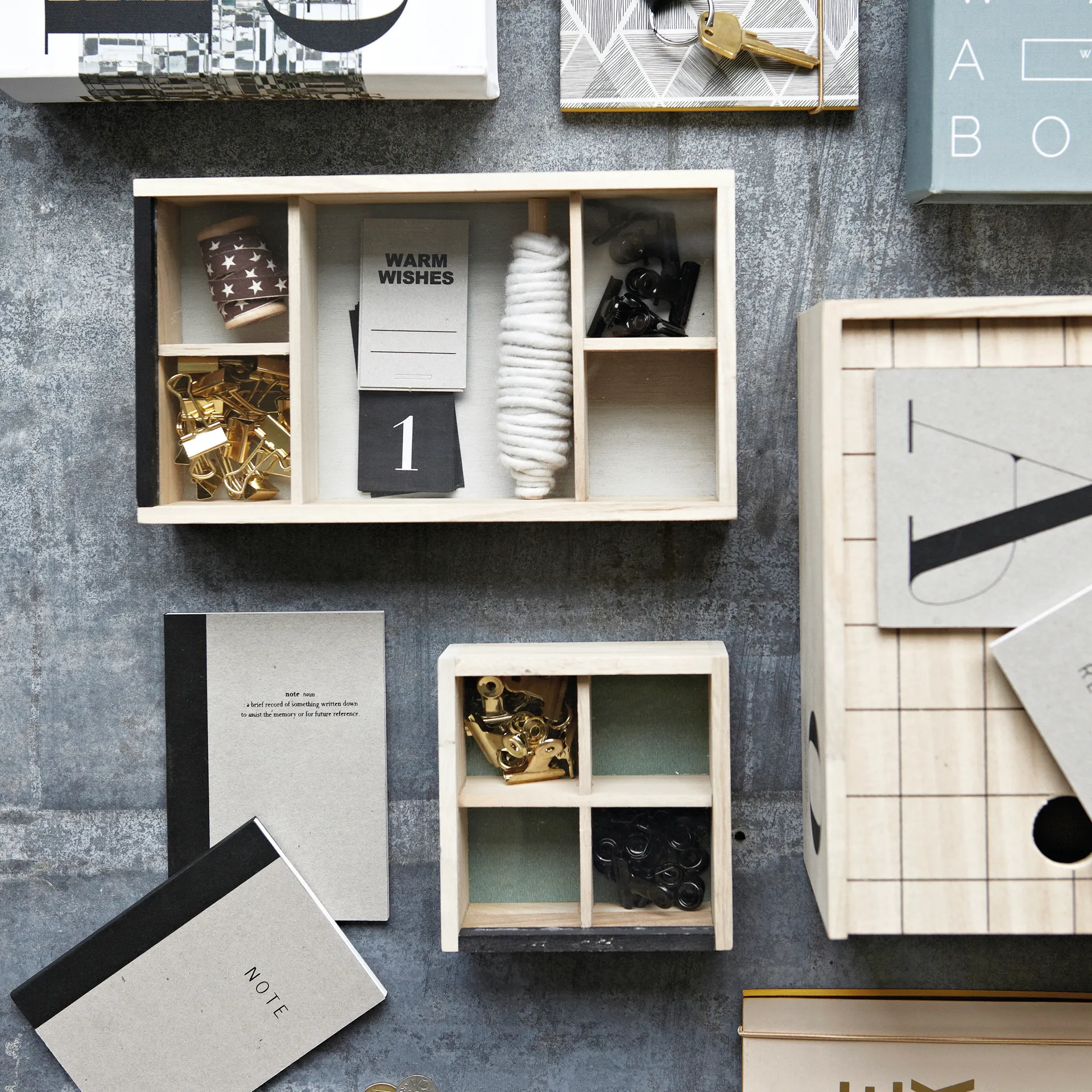 House Doctor clips 8-pack, goud House Doctor