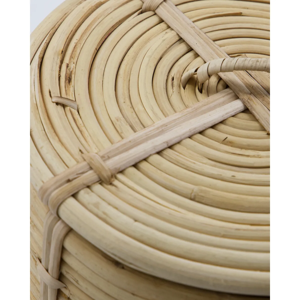 House doctor mand met deksel 2-delig, Natuur House Doctor