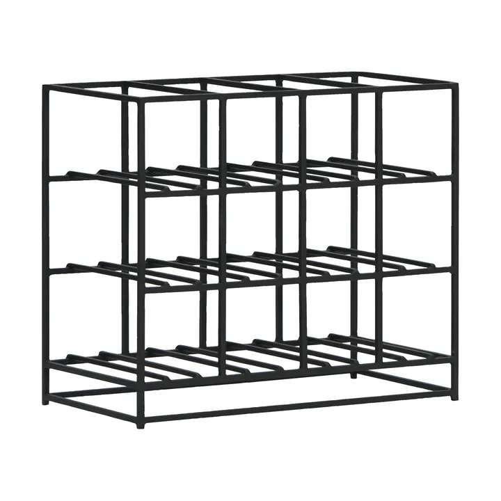 House Doctor wijnrek 12 flessen 41x35 cm - Zwart - House Doctor