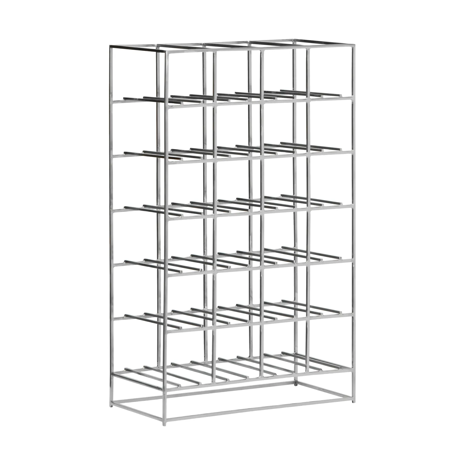 House Doctor wijnrek 24 flessen 41x67 cm, Zilverkleurige afwerking House Doctor