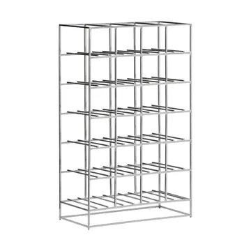 House Doctor wijnrek 24 flessen 41x67 cm - Zilverkleurige afwerking - House Doctor