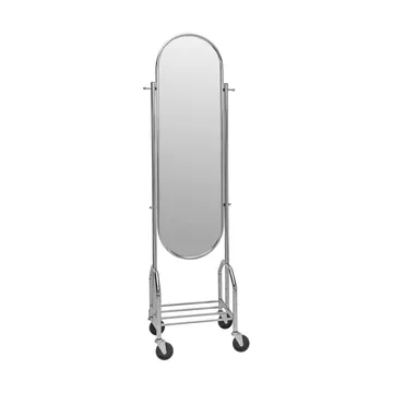 Image staande spiegel - Zilverkleurige afwerking, 53,5x35,5x179,5 cm - House Doctor