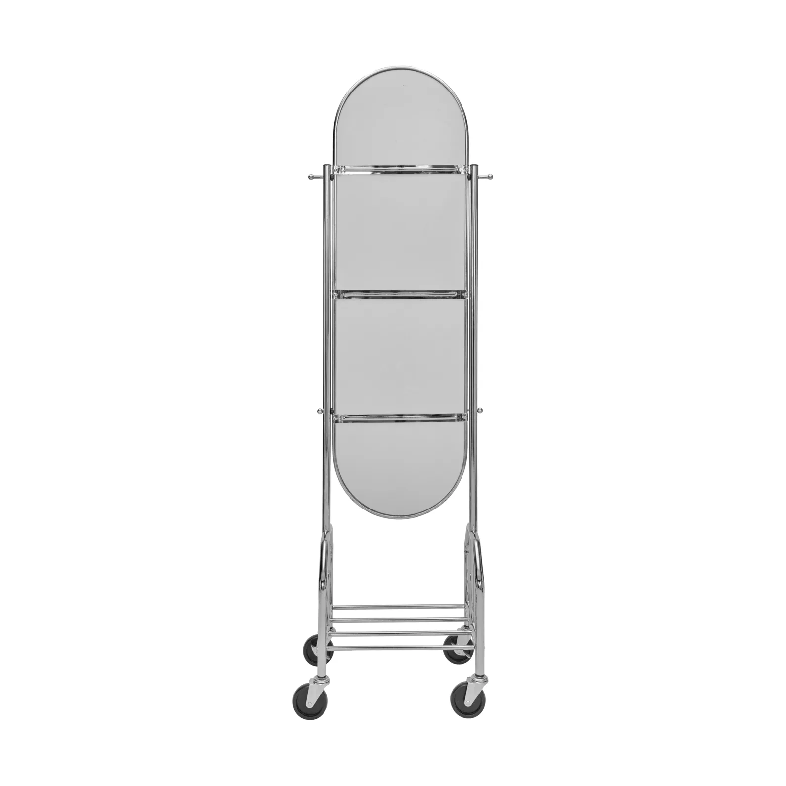 Image staande spiegel, Zilverkleurige afwerking, 53,5x35,5x179,5 cm House Doctor