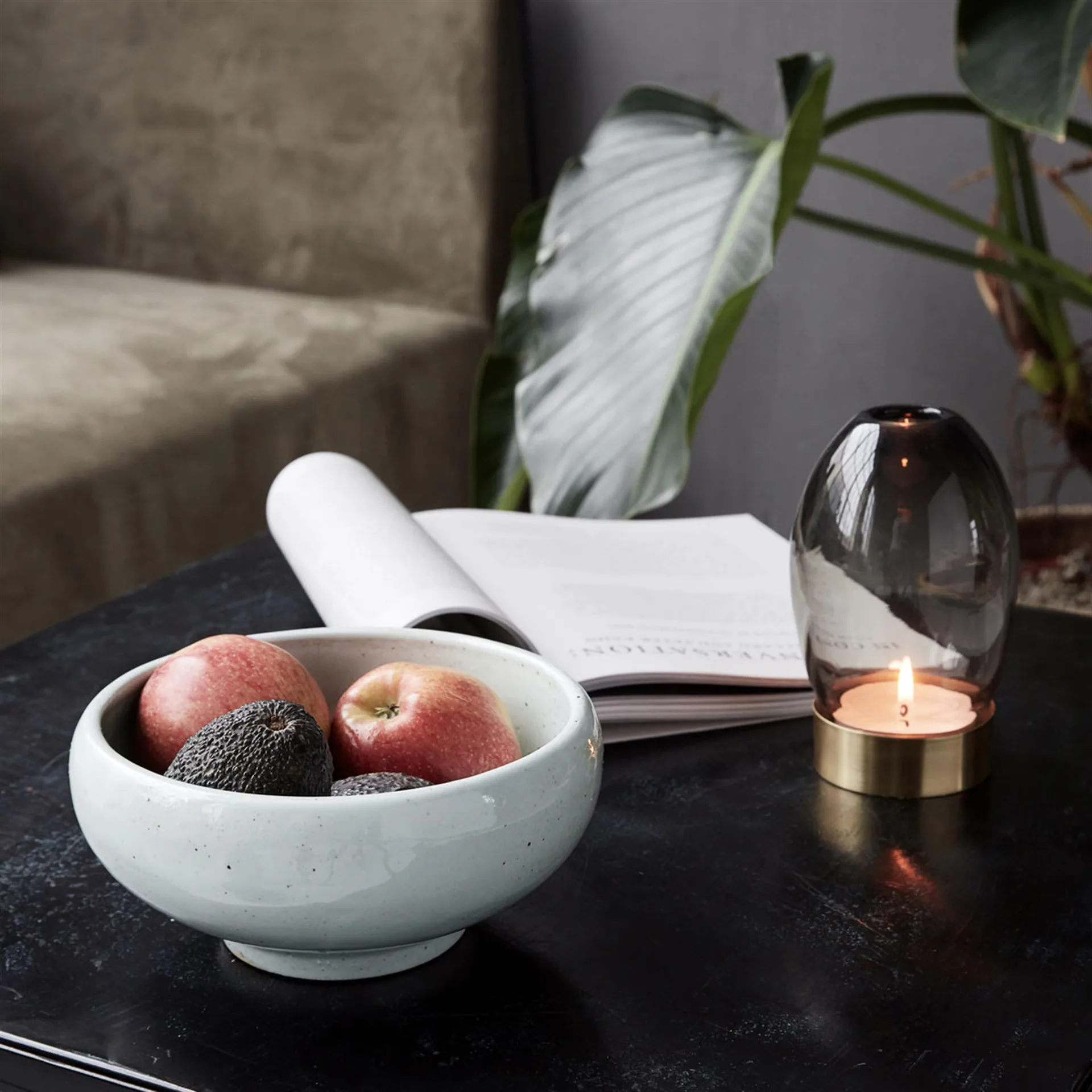 Ivory serveerschaal, 19 cm. House Doctor