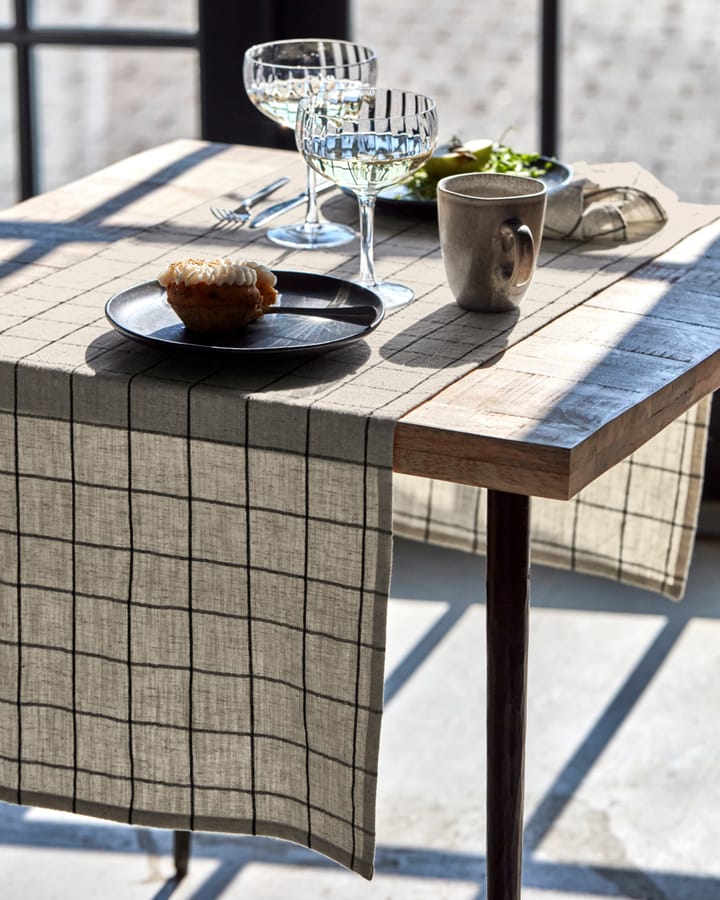 Join loper 40x140 cm, Black-off white House Doctor