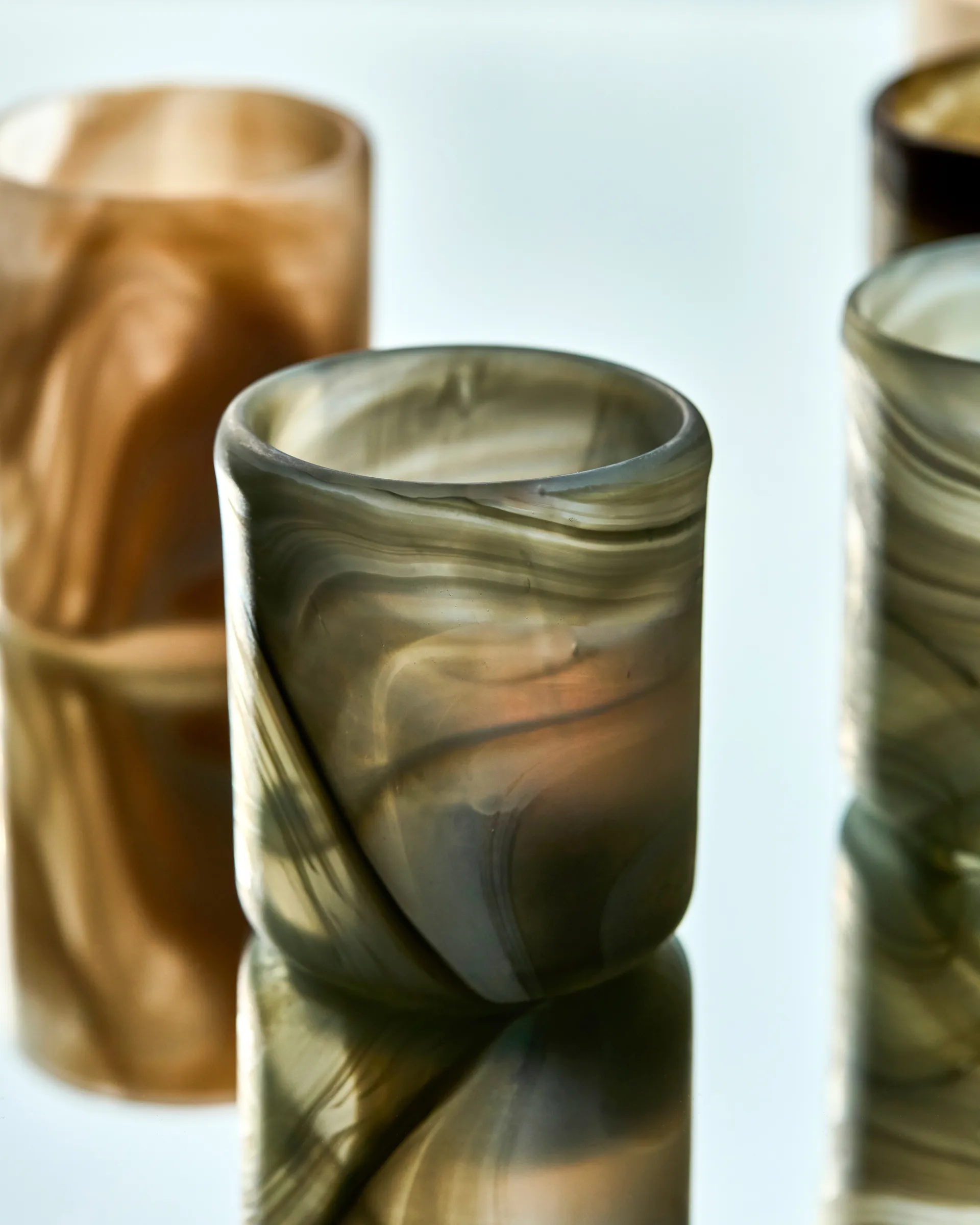 Kae theelichthouder Ø7x8 cm, Grijs House Doctor