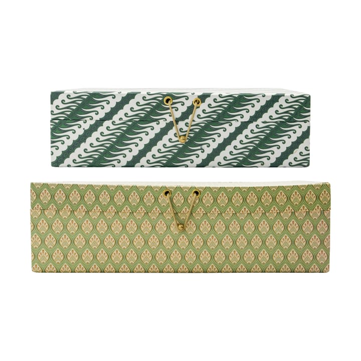 Keep opbergdozen khaki-groen - 2-delig - House Doctor