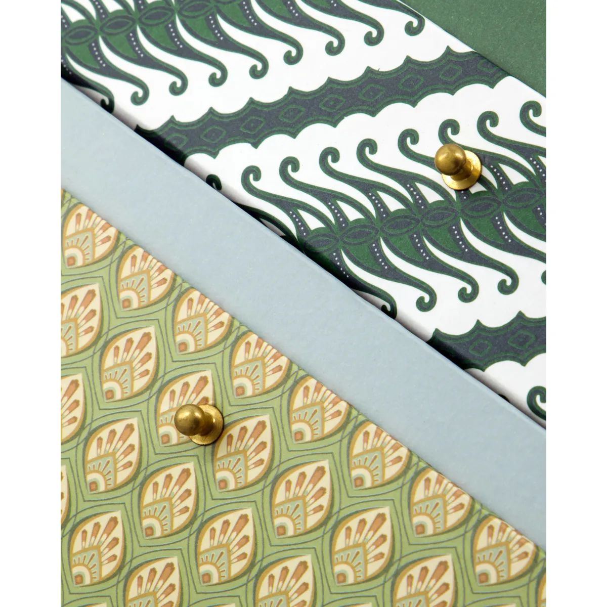 Keep opbergdozen khaki-groen, 2-delig House Doctor