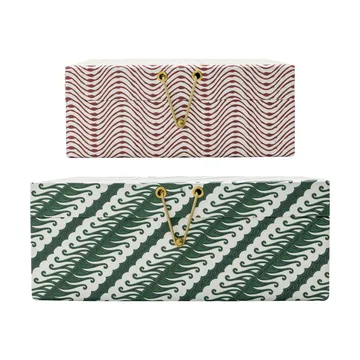 Keep opbergdozen rood-groen - 2-delig - House Doctor