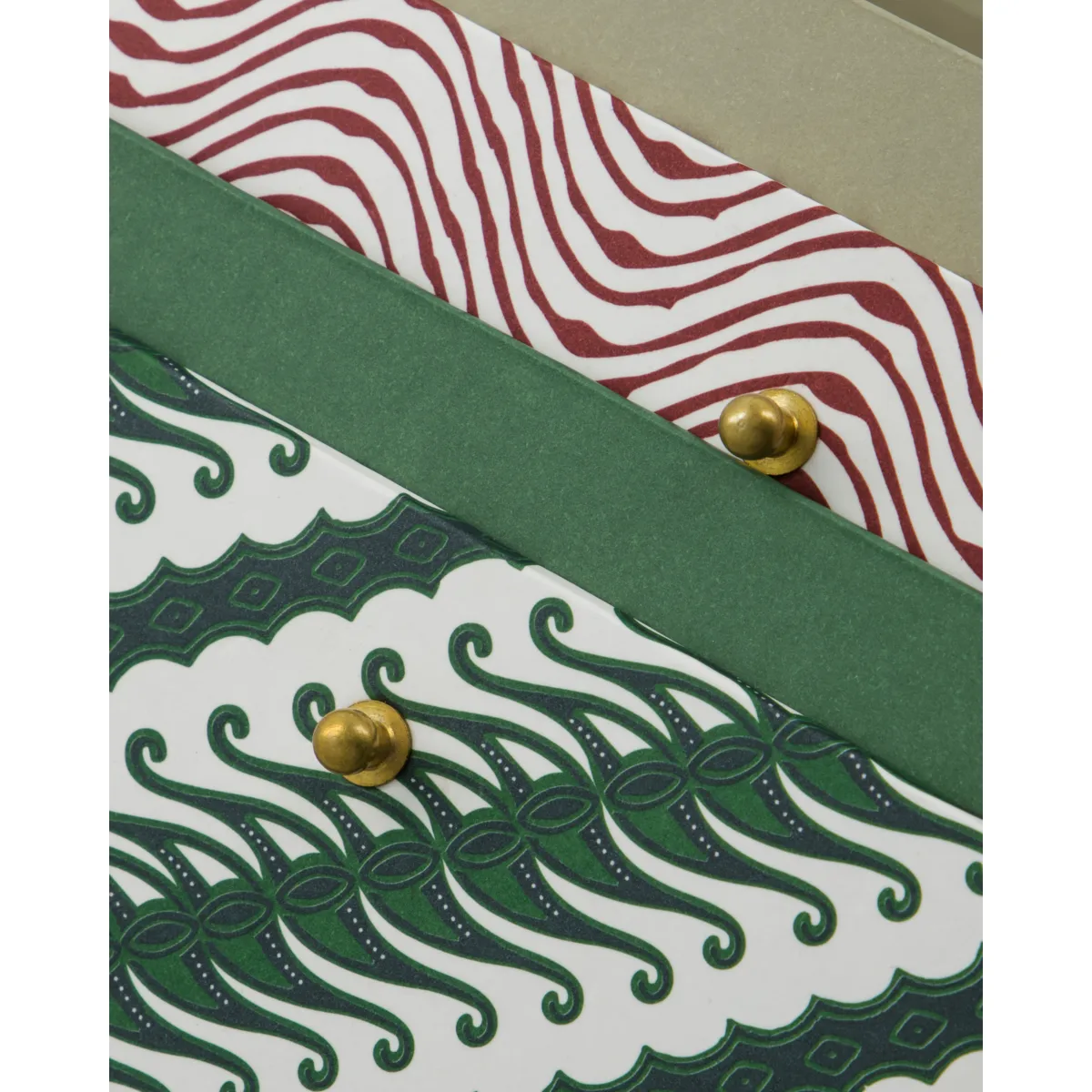 Keep opbergdozen rood-groen, 2-delig House Doctor