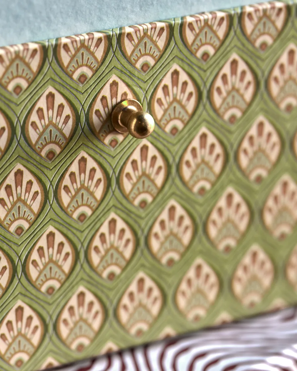 Keep opbergdozen rood-khaki, 2-delig House Doctor