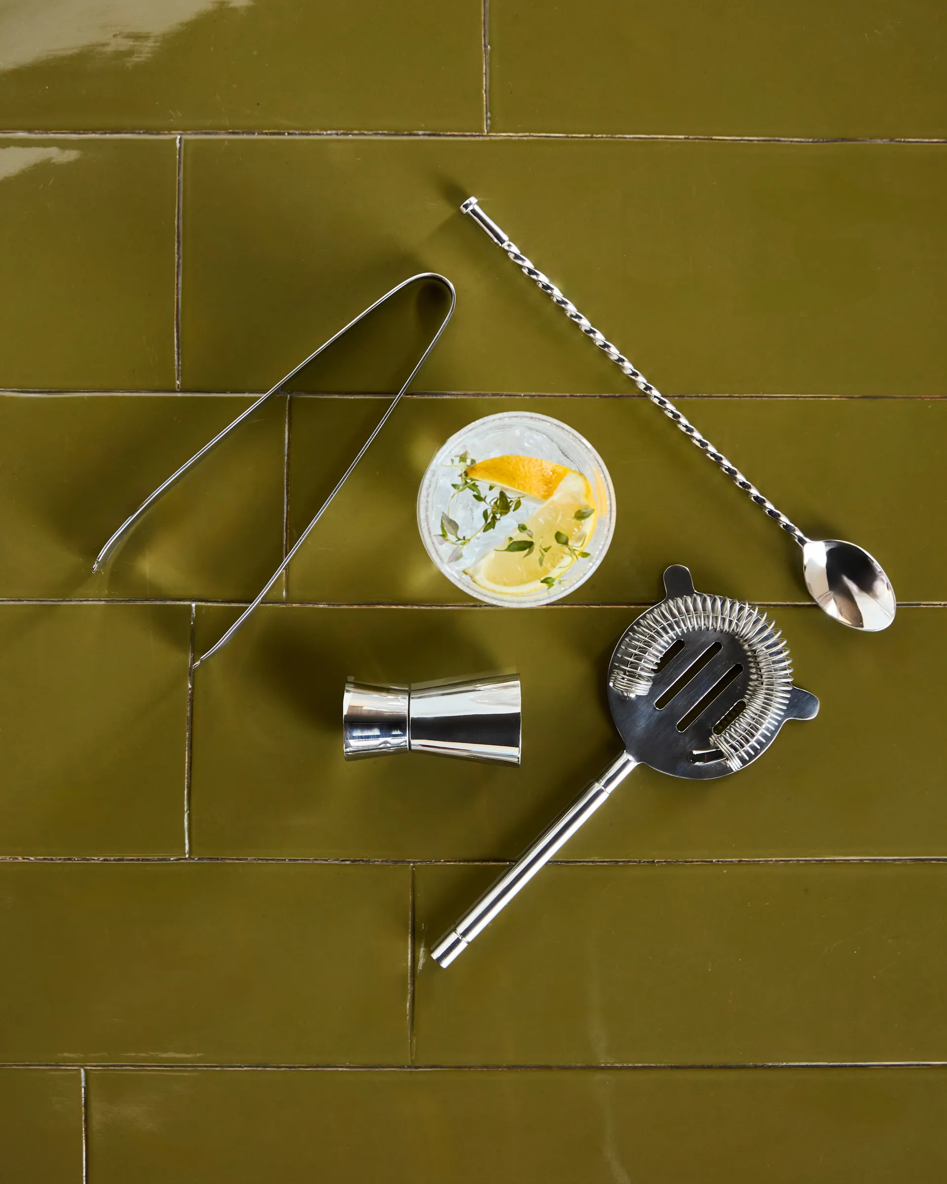 Kett barset 4-delig, Zilverkleurige afwerking House Doctor