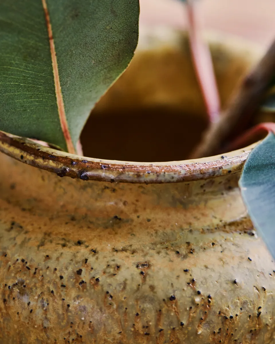 Kolo vaas 8,5 cm, Mosterdgeel House Doctor