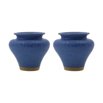 Kolo vaas - Blauw, 8,5 cm, 2-pack - House Doctor