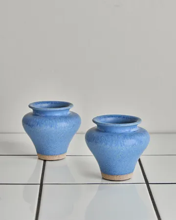 Kolo vaas - Blauw, 8,5 cm, 2-pack - House Doctor