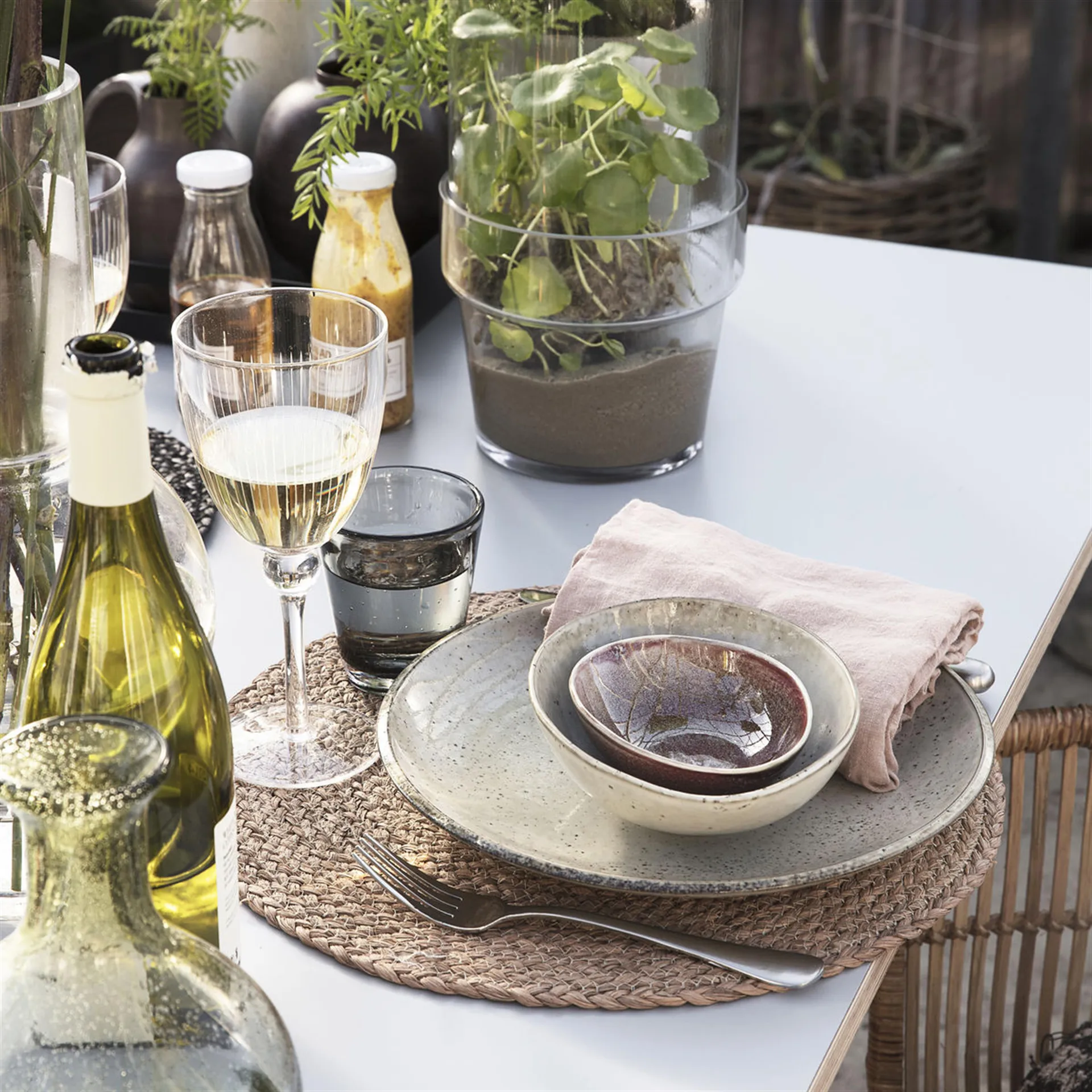 Lake bord grijs, 21,4 cm. House Doctor